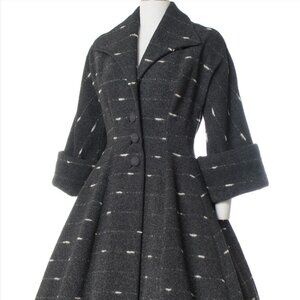 Rare Vintage 1950s Lilli Ann Princess Coat (as seen in Harper's Bazaar 1955 ad)